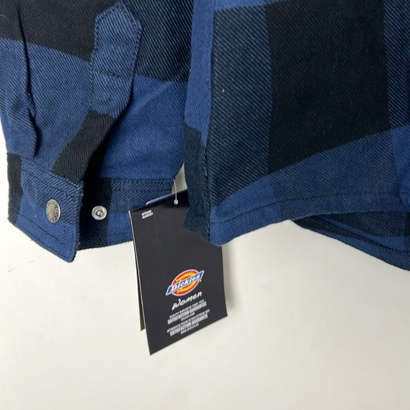 Dickies Flannel Plaid Lagenlook Utility Shirt Size Medium - Picture 5 of 9